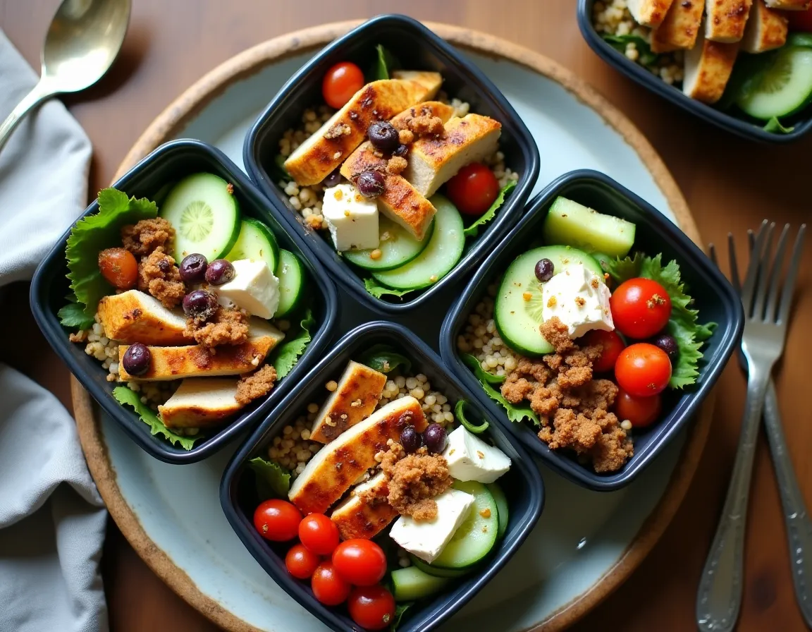 Meal Prep Greek Chicken Bowls