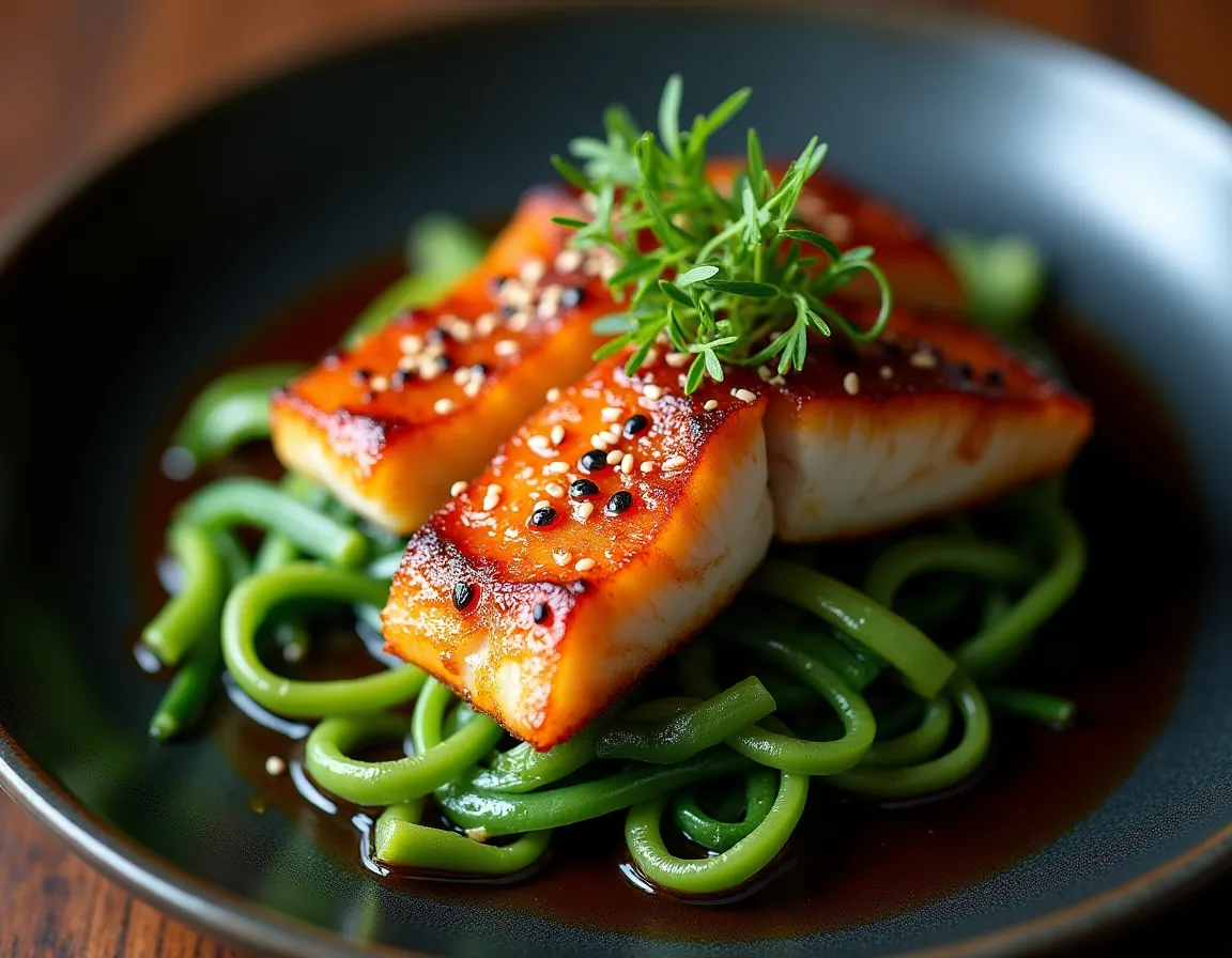Soy and Sesame Marinated Barramundi