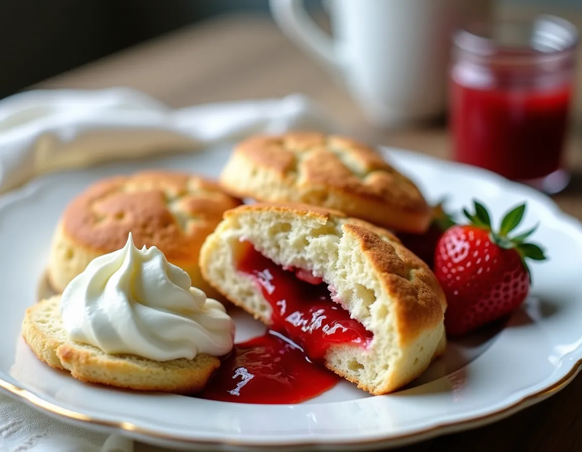 Classic Scones with Jam & Clotted Cream