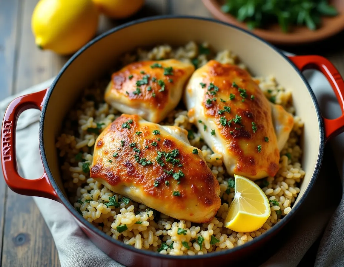 One-Pot Lemon Herb Chicken and Rice