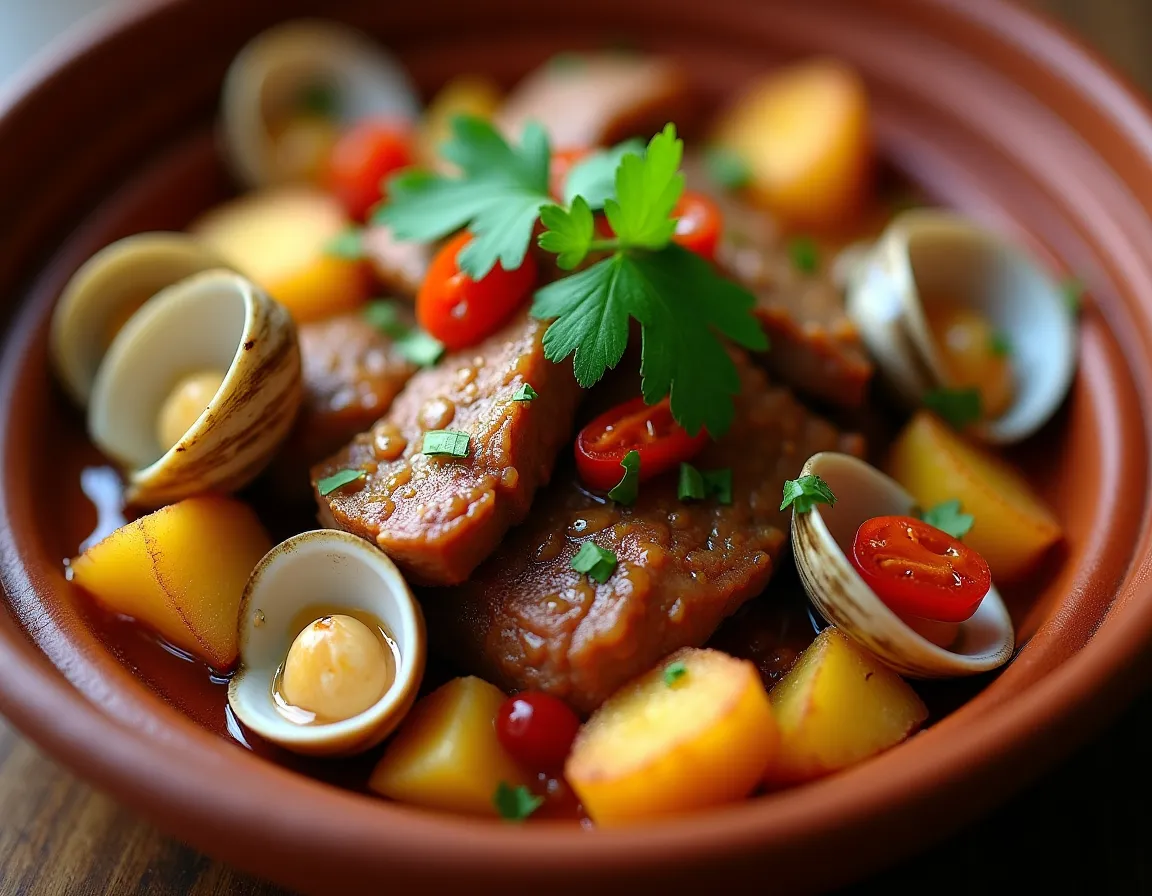 Carne de Porco à Alentejana