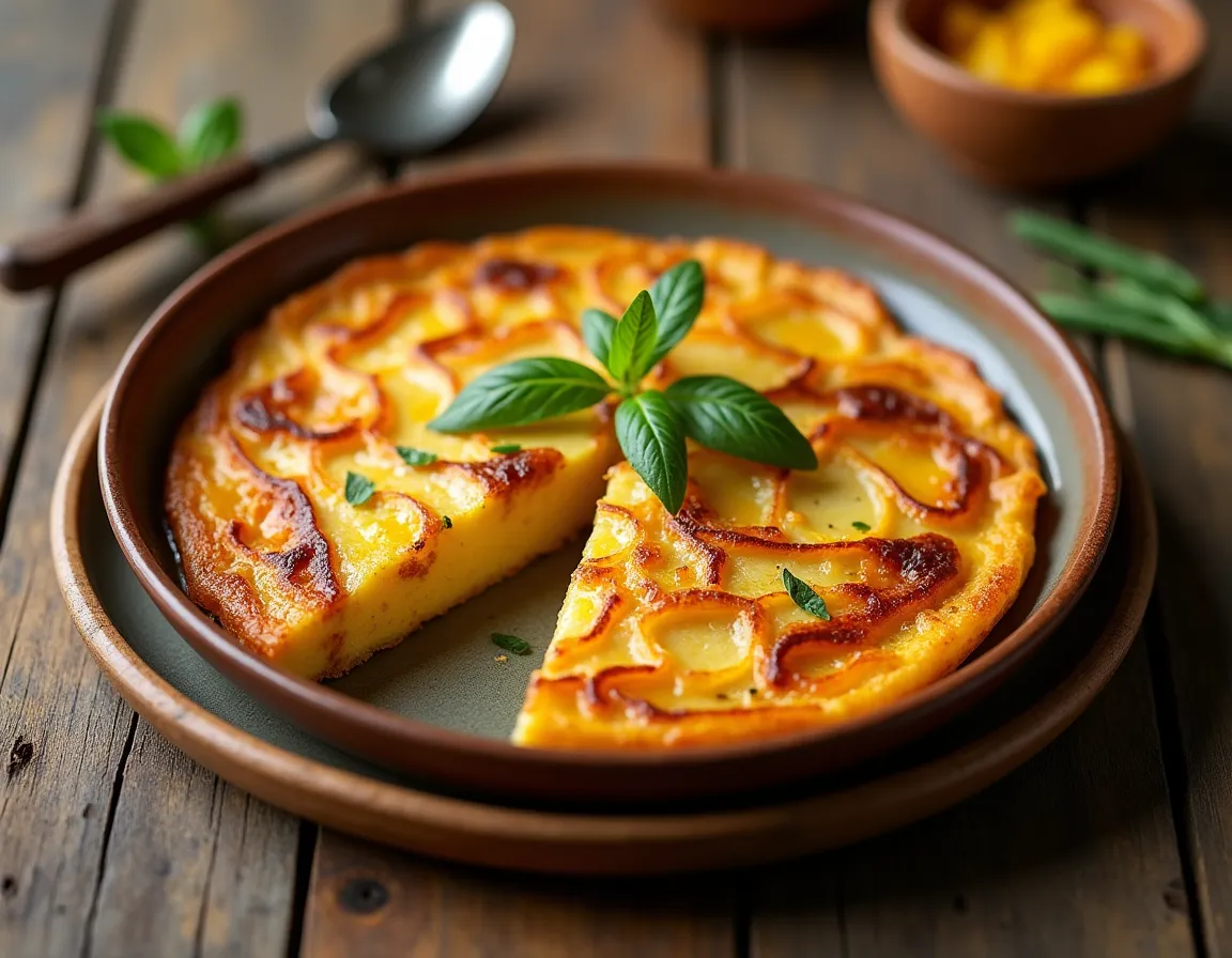 Tortilla de Patatas con Cebolla
