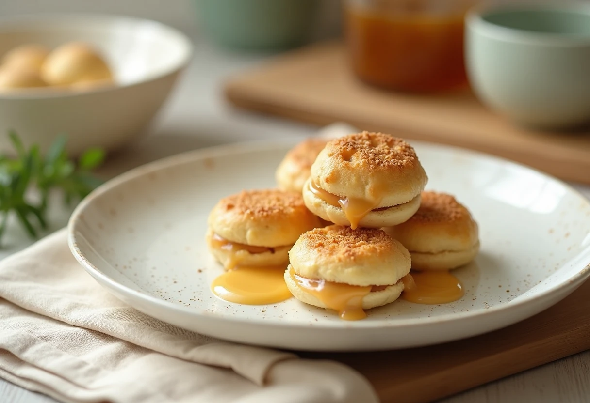Alfajores de maicena con dulce de leche
